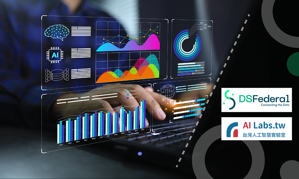 Image showing Artificial Intelligence Generated Graphs with DSFederal Logo